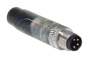 BULGIN LIMITED PXPPNP08FIM04ACL030PVC Sensor Cable, M8 Plug, Free End, 4 Positions, 3 m, 9.8 ft, Buccaneer M8 Series