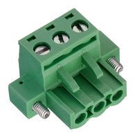 WURTH ELEKTRONIK 691343710003 Pluggable Terminal Block, 5 mm, 3 Ways, 3.31 mm², Screw