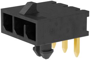 MOLEX 215760-3004 Pin Header, Wire-to-Board, 3 mm, 1 Rows, 4 Contacts, Through Hole Right Angle