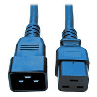 MULTICOMP PRO GW-151759 Mains Power Cord, IEC 60320 C20 to IEC 60320 C19, 2 m, 6.6 ft, 16 A, 250 V, Blue