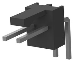 AMP - TE CONNECTIVITY 3-647630-2 Pin Header, Wire-to-Board, 2.54 mm, 1 Rows, 2 Contacts, Through Hole Right Angle, MTA 100