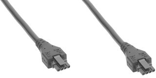 MOLEX 214770-0405 Cable Assembly, Micro-Fit 3.0 Receptacle to Micro-Fit 3.0 Receptacle, 4 Ways, 3 mm, 1 Row, 500 mm