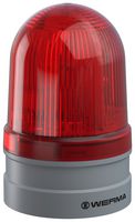 WERMA 26111060 Beacon, Blink/Continuous/TwinLight, Red, 85 mm x 130 mm, 230 VAC, Push-In, EvoSIGNAL Midi Series