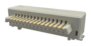 AMPHENOL COMMUNICATIONS SOLUTIONS 10162583-411131LF Mezzanine Connector, Header, 1 mm, 2 Rows, 31 Contacts, Surface Mount Right Angle, Copper Alloy
