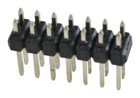 MOLEX 10-89-7141 Pin Header, Board-to-Board, Wire-to-Board, 2.54 mm, 2 Rows, 14 Contacts, Through Hole Straight