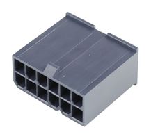 MOLEX 46993-1211 Connector Housing, Black, Mini-Fit Jr. 46993 Series, Plug, 12 Ways, 4.2 mm