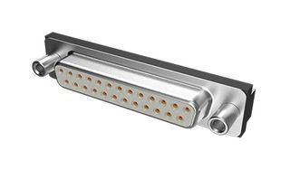 AMPHENOL COMMUNICATIONS SOLUTIONS D25S23A4GV00LF D Sub Connector, Standard, Receptacle, Delta D Series, 25 Contacts, DB, Solder