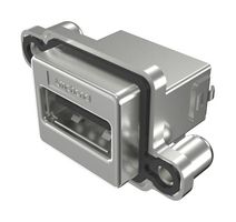 AMPHENOL COMMUNICATIONS SOLUTIONS MUSBRA51140 USB Sealed Connector, USB Type A, USB 2.0, Receptacle, 4 Position, Panel Mount, IP67, IP68