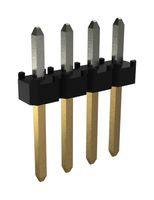 AMPHENOL COMMUNICATIONS SOLUTIONS 10138654-G04-04LF Pin Header, Board-to-Board, 2 mm, 1 Rows, 4 Contacts, Through Hole Straight, Minitek Series