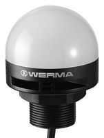 WERMA 24013050 Beacon, Multicolour, Blinking/Steady, Single/Pulse, 85 dB, 30 VDC, 55 mm, IP65