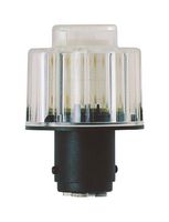 WERMA 95640068 LED Bulb, Signal Indicator, BA15d, 230 VAC, 15 mA, PA-GF, Polycarbonate, White, 29 x 41 mm