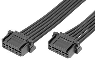 MOLEX 219652-1064 Cable Assembly, Micro-One Receptacle to Micro-One Receptacle, 6 Ways, 2 mm, 1 Row, 600 mm, 23.6 "