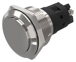 EAO 82-6162.2000 Vandal Resistant Switch, 82 Series, 22 mm, SPDT, Maintained, Round Raised Flat Flush, Natural