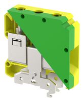 ELKAY ET50 DIN Rail Mount Terminal Block, Ground, 2 Ways, 50 mm², Screw