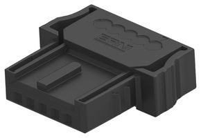 TE CONNECTIVITY - ERNI 524431-E IDC Connector, Right Angle, IDC Receptacle, Female, 1.27 mm, 1 Row, 5 Contacts, Cable Mount