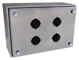 HAMMOND HYPB4SS Metal Enclosure, Push Button, Stainless Steel, 252 mm, 175 mm, 102 mm, IP69, IP69K