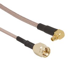 AMPHENOL RF 095-902-485-024 RF / Coaxial Cable Assembly, 24 ", 609.6 mm, RG316, SMA Plug, 90° MMCX Plug, 50 ohm