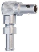 LEMO FLC.00.250.CTAC31Z Circular Connector, Standard Circular Connector, 00 Series, Right Angle Cable Mount Plug