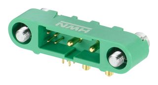 HARWIN G125-MH104M3-02AD000P Pin Header, 4Signal+2Power, Wire-to-Board, 1.25 mm, 6 Contacts, Through Hole Right Angle
