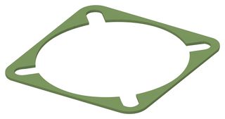 KEMTRON - TE CONNECTIVITY 93-22071 EMI Shielding Gasket, Conductive Sheet, Nickel Plated Graphite, 44.45mm L x 44.45mm W x 0.8mm D