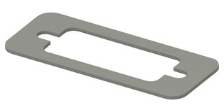 KEMTRON - TE CONNECTIVITY 95-22002 EMI Shielding Gasket, Nickel Plated Graphite, Kemtron 95 Series, 17.5mm L x 44.2mm W x 0.8mm D