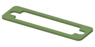 KEMTRON - TE CONNECTIVITY 95-22020 EMI Shielding Gasket, Petroleum Resistant, Nickel Plated Graphite, 20.3mm L x 72.1mm W x 1.6mm D