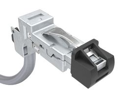 AMPHENOL COMMUNICATIONS SOLUTIONS DRPC11A005040 Ethernet Cable, Cat6a, 90° RJ45 Plug to Free End, SFTP (Screened Foiled Twisted Pair), Grey, 1 m