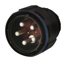 AMPHENOL SOCAPEX TV06ZN17E6PA Circular Connector, TV Series, MIL-DTL-38999 Series III, Straight Plug, 6 Contacts, Crimp Pin