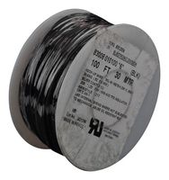 BELDEN 83008 010100 Wire, Hook Up, Hi Temp, PTFE, Black, 20 AWG, 7 x 28AWG, 30.5 m