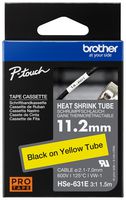 BROTHER HSE631E Wire Marker, Heat Shrinkable Sleeve, Blank (No Legend), Yellow, 1.5m x 11.2mm, 7 mm
