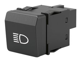 EAO 09-400009.11867 Rocker Switch, Momentary, SPST-NO, Illuminated, Panel Mount, Black, S09 Universal Series
