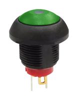 MULTICOMP PRO MPP12-6B206MM1CAS05L03 Pushbutton Switch, Red-Illuminated, MP Pushbutton Switches Round-Flat, 13.6 mm, SPST, Off-(On)