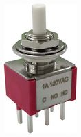 MULTICOMP PRO MP-PB8-BB00A2QE-1 Pushbutton Switch, DPDT, On-(Off), Round Plunger