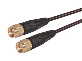 L-COM CC174S-7.5 RF / Coaxial Cable Assembly, 7.5 ft, 2.3 m, RG174/U, SMA Plug, SMA Plug, 50 ohm