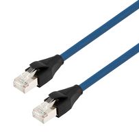 L-COM TRD795ZBLU-1M Ethernet Cable, Cat7, RJ45 Plug to RJ45 Plug, FTP (Foiled Twisted Pair), Blue, 1 m, 3.3 ft
