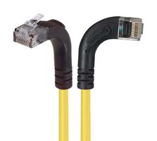 L-COM TRD815RA12Y-10 Ethernet Cable, Cat5e, 90° RJ45 Plug to 90° RJ45 Plug, UTP (Unshielded Twisted Pair), Yellow