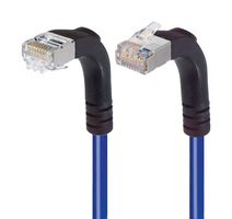 L-COM TRD815SRA4BL-15 Ethernet Cable, Cat5e, 90° RJ45 Plug to 90° RJ45 Plug, FTP (Foiled Twisted Pair), Blue, 4.6 m