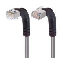 L-COM TRD815SRA4GRY-15 Ethernet Cable, Cat5e, 90° RJ45 Plug to 90° RJ45 Plug, FTP (Foiled Twisted Pair), Grey, 4.6 m