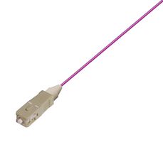 L-COM FPT9OM1-SC-12PK-1 Fibre Optic Cable, Multimode, 1 Fibre, 62.5µm/125µmDia, SC-Free End, 1m