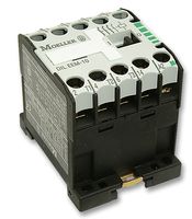 EATON MOELLER DILEEM-1024V 50HZ Contactor, DIN Rail, 24 VAC, 3PST-NO, 3 Pole