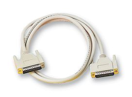 VIDEK 1085-10 Computer Cable, D Subminiature Plug, 25 Way, D Subminiature Plug, 25 Way, 33 ft, 10 m, Grey
