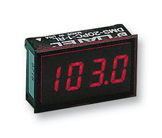 MURATA POWER SOLUTIONS DMS-20PC-4/20S-C Digital Panel Meter, Self Powered, LED, 3-1/2 Digits, Current Loop Indicator, 4mA to 20mA, Unipolar