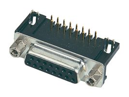 ITW MCMURDO SDBX25SNT D Sub Connector, Right Angle, DB25, Standard, Receptacle, Special D, 25 Contacts, DB, Solder