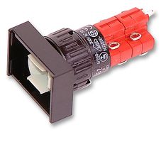 EAO 31-122.0252 Pushbutton Switch, 31 Series, 16 mm, DPST-NO, DPST-NC, Momentary, Rectangular