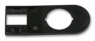 EATON MOELLER M22S-STDD-X Legend Plate, RMQ Titan Series Switches, No Insert Plate, Round, Black, 30 x 75 mm