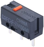 OMRON ELECTRONIC COMPONENTS D2FC-F-7N(60M)(STD) Microswitch, IP40, Reliable & Long-Life, Ultra Subminiature, Pin Plunger, SPST-NO, PC Pin, 1 mA