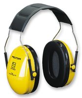 PELTOR OPTIME1 Ear Defender, Headband, 27dB, Yellow & Black, Muff