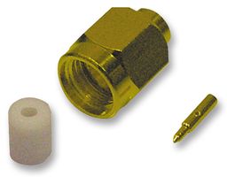 TE CONNECTIVITY - AMP 1-1478903-0 RF / Coaxial Connector, SMA Coaxial, Straight Plug, Solder, 50 ohm, RG402, Brass