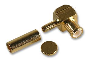 MULTICOMP PRO MP-27-03M-5 TGG RF / Coaxial Connector, MCX Coaxial, Right Angle Plug, Crimp, 50 ohm, RG178, RG196, Brass