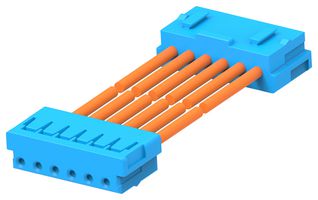 TE CONNECTIVITY 2405869-6 Cable Assembly, CN1 Connector to CN2 Connector, 6 Ways, 2 mm, 1 Row, 300 mm, 11.8 "